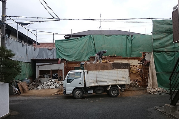 加古川の家Ⅱ解体写真